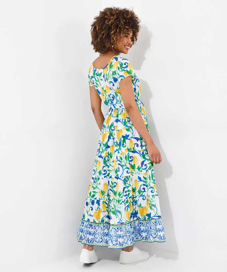 Sicilian Summer Crinkle Cotton Dress