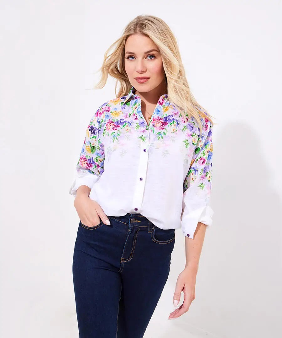 Summer Meadows Longline Blouse