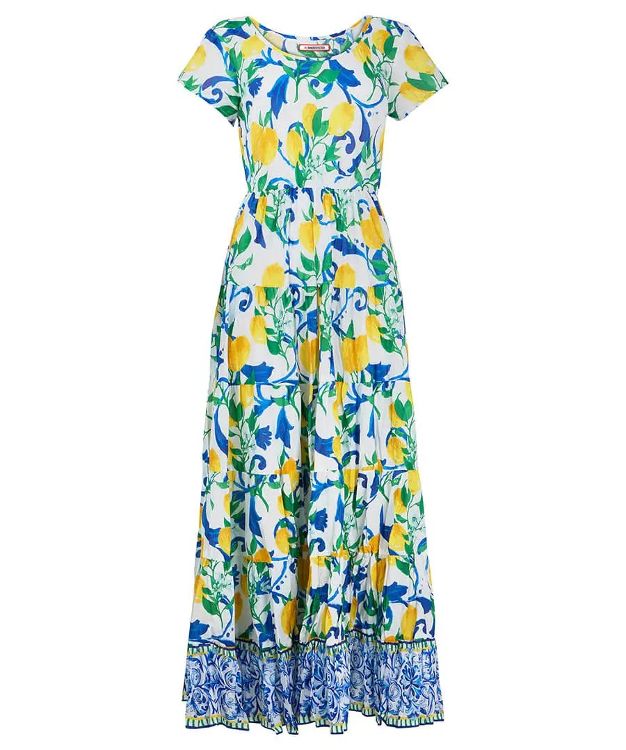 Sicilian Summer Crinkle Cotton Dress